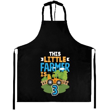 Discover 3rd Birthday Tractor 3 Years Birthday Boy Aprons