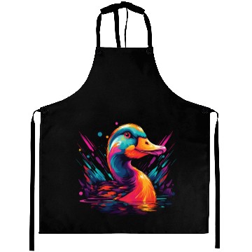 Discover Watercolor Colorful Alpaca Colorful Animals Aprons