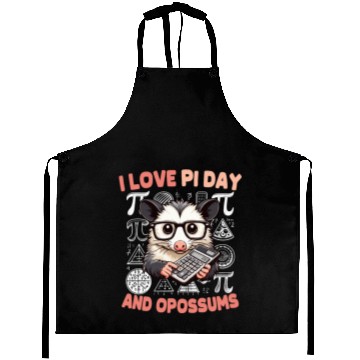 Discover Pi Day Opossum Aprons