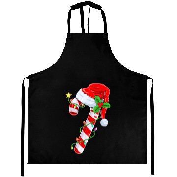 Discover Candy Cane Crew Santa Christmas Aprons