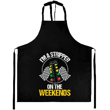 Discover Racetrack Funny Drag Racing Aprons