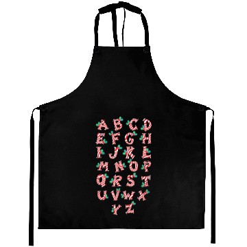Discover Christmas Alphabet Candy Cane Aprons