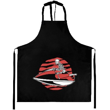 Discover Skeleton Jet Ski Rider Jet Ski Racer Aprons