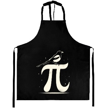 Discover Magpie Symbol Pi Day Minimal Math Bird Watching Aprons
