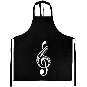 Discover Clef Cool Tattoo Music Tribal Style Aprons