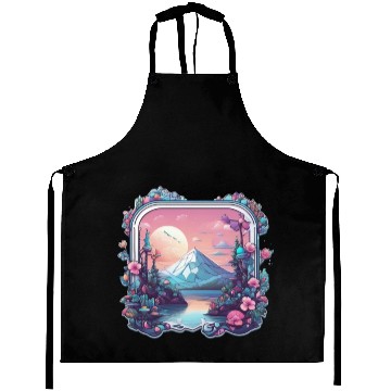 Discover Landscape Silver mountain who loves landscape Aprons