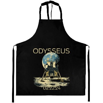 Discover Odysseus Moon Lander Spacecraft Moon Landing Aprons