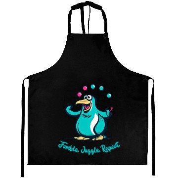 Discover Clumsy Penguin: Fumble, Juggle, Repeat. Aprons