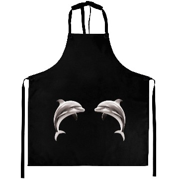 Discover Two dolphins facing each other Aprons