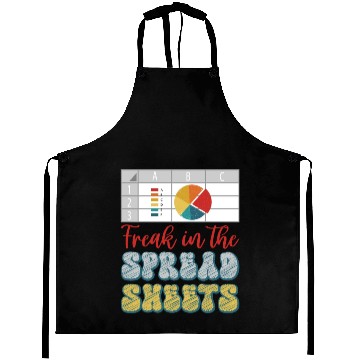 Discover Freak In The Spreadsheets Funny Accountant Aprons
