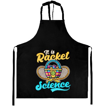 Discover Tennis Easter Racket Science Aprons