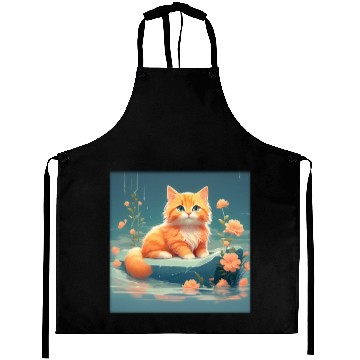 Discover Cute orange cat Aprons
