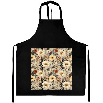 Discover Delicate Wildflowers Pattern Aprons