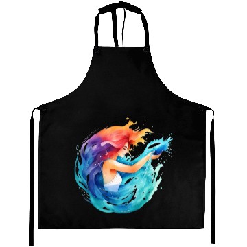 Discover Color splash zodiac: Aquarius Aprons
