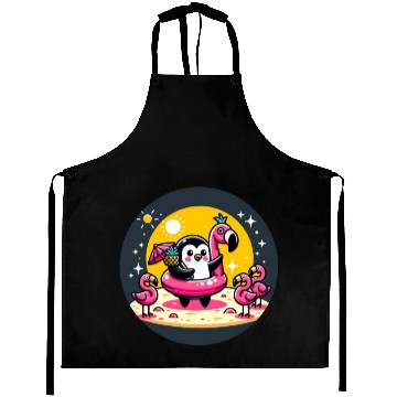 Discover Penguin Flamingo Beach Bash Aprons