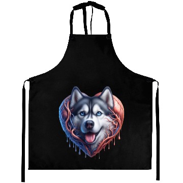 Discover Husky Harmony: Heartwarming Merch Collection Aprons