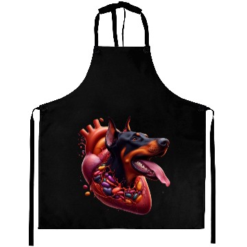 Discover Doberman Devotion: Heartfelt Merch Collection Aprons