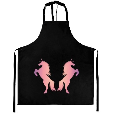 Discover Unicorns baby pink Aprons