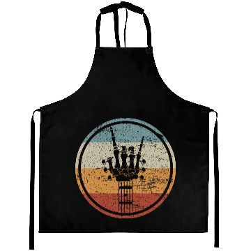 Discover Skeleton Guitar Retro Aprons