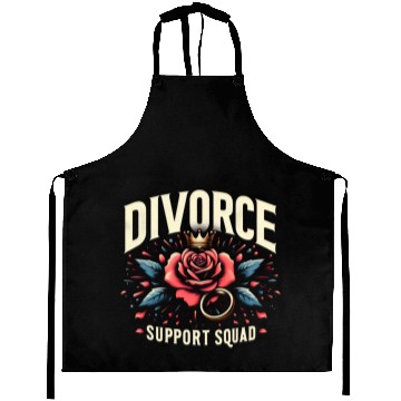 Discover Divorce Support Squad Matching Friends Family Rose Aprons