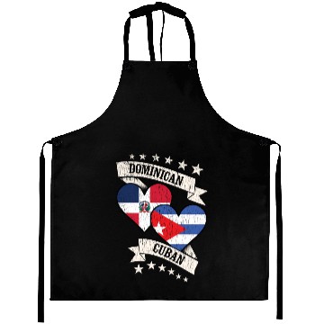 Discover Dominican Cuban Heart Flags Dominican Republic Cub Aprons