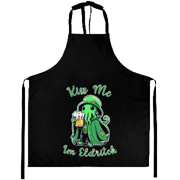 Discover Kiss Me I'm Eldritch - St. Paddy's Day Cthulhu Aprons