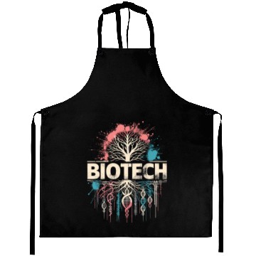 Discover Biotech Bio Technology DNA Roots Science Crispr Aprons