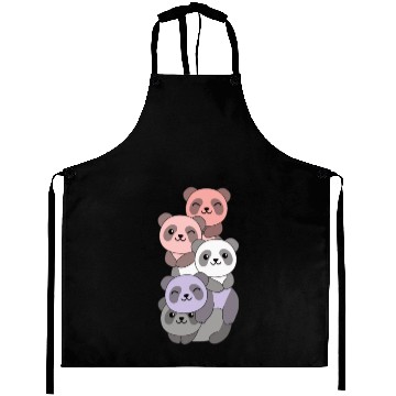 Discover Cupioromantic Flag Pride Lgbtq Cute Panda Aprons