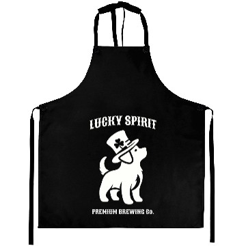 Discover St Patricks Dog Green Aprons