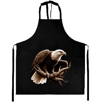 Discover Standing Bald Eagle Aprons
