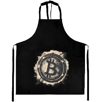 Discover Pi day 3.14 Initial design Crypto Bitcoin Holder Aprons