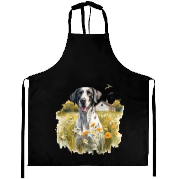 Discover Pointer Meadow Cottagecore Serenity Men Women Aprons