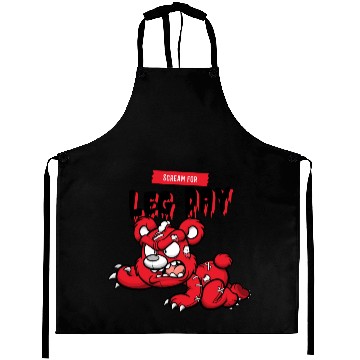 Discover Scream for Leg Day Aprons
