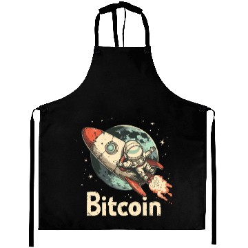 Discover Pi day 3.14 Crypto Bitcoin Rocket Astronaut To Aprons