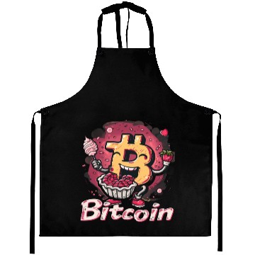 Discover Pi day 3.14 Crypto Bitcoin Math Strawberry Pie Aprons