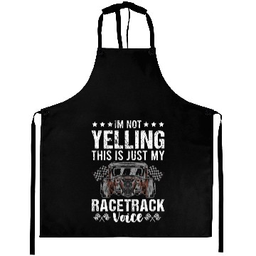 Discover I'm Not Yelling Drag Racing Race Car Driver Gift Aprons