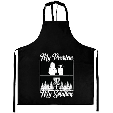Discover Disc Golf Player My Problem My Pictogram Mom Dad Aprons