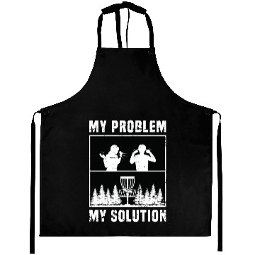 Discover Disc Golf Player My Problem My Pictogram Dad Mom Aprons
