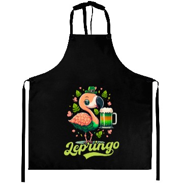 Discover Irish Flamingo St Patricks Lepringo Aprons