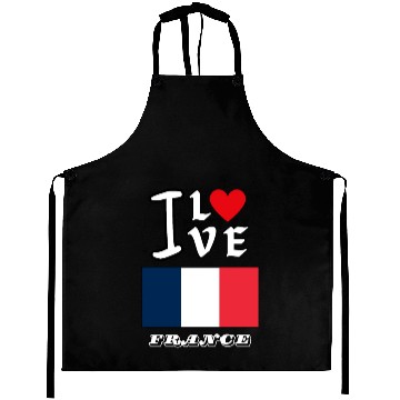 Discover I Love France Aprons