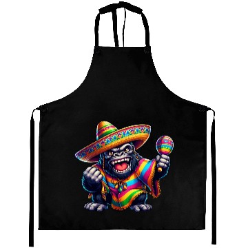Discover Cinco de Mayo Gorilla: Festive Design Aprons