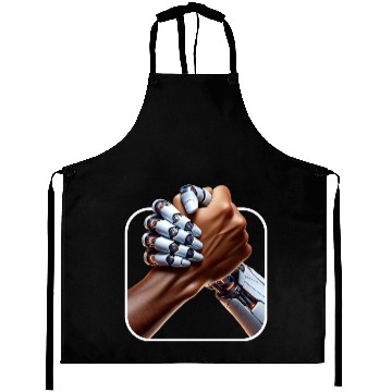 Discover Embracing the Human-Robot Alliance Aprons