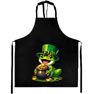 Discover St. Patrick's Day Frog with Gold Aprons