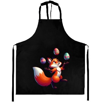 Discover Easter Fox Juggler with Eggs Aprons