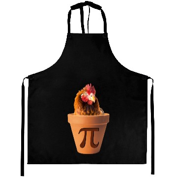 Discover Chicken Pot Pi Funny Math Pi Day Aprons