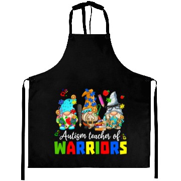 Discover Autism Teacher Warriors Autism Autism Gnome Gift Aprons
