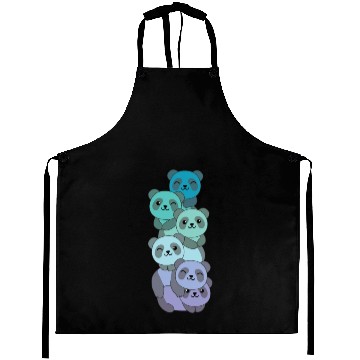 Discover Neptunic Flag Pride Lgbtq Cute Panda Pile Aprons