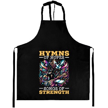 Discover Gospel Music Religious Bible Scripture Christian Aprons