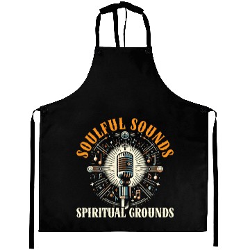 Discover Gospel Music Religious Bible Scripture Christian Aprons