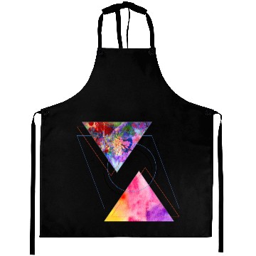 Discover Geometric Art Aprons